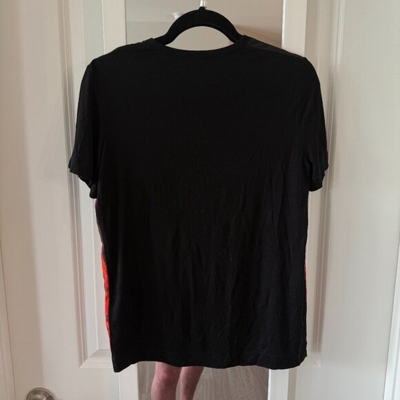 Just Cavalli Flamingo Print Tee Short Sleeve Size Small Color Black Pink Red - Picture 6 of 6